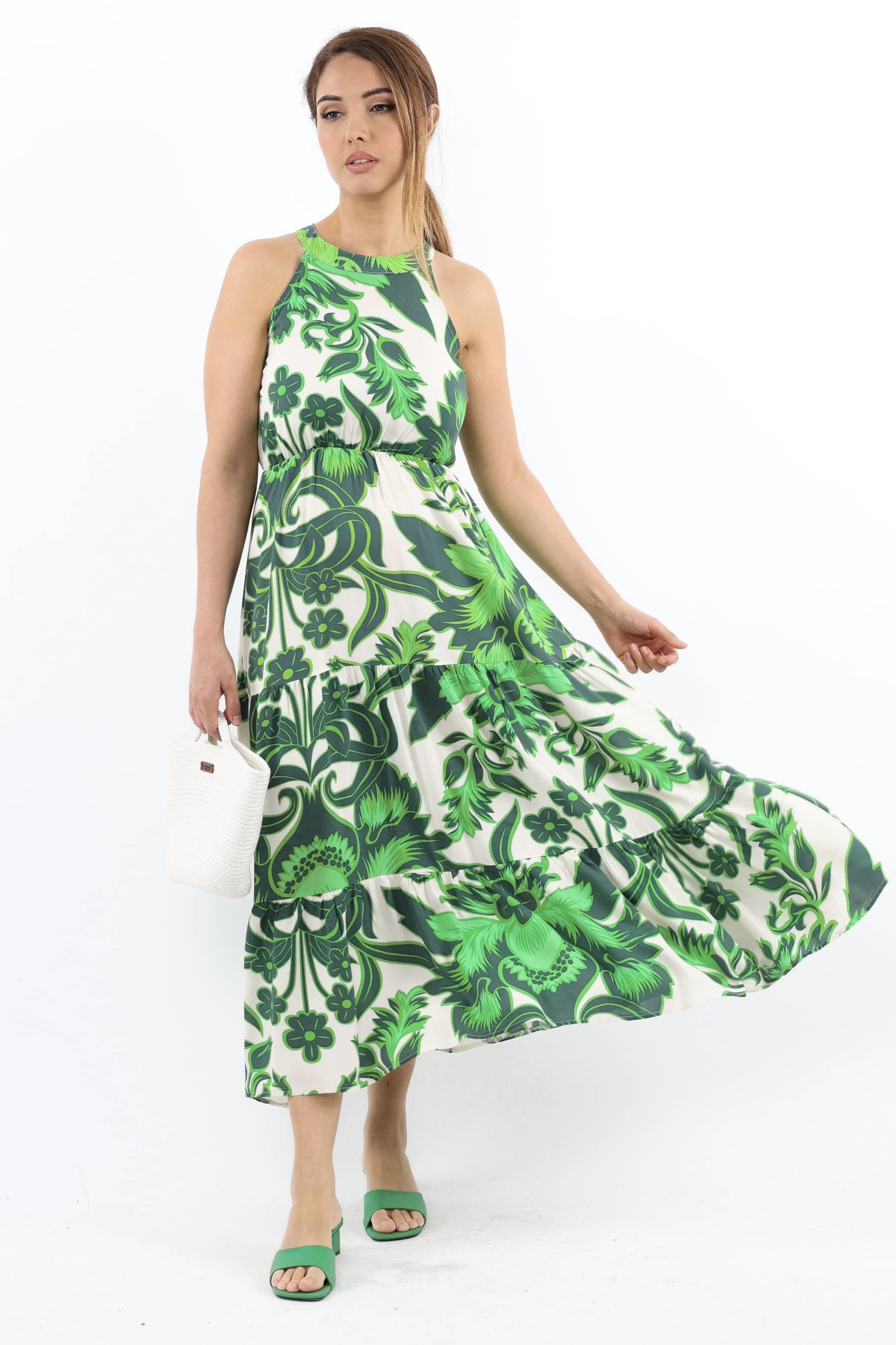 Kadın Breeze Yeşil Viskon Elbise