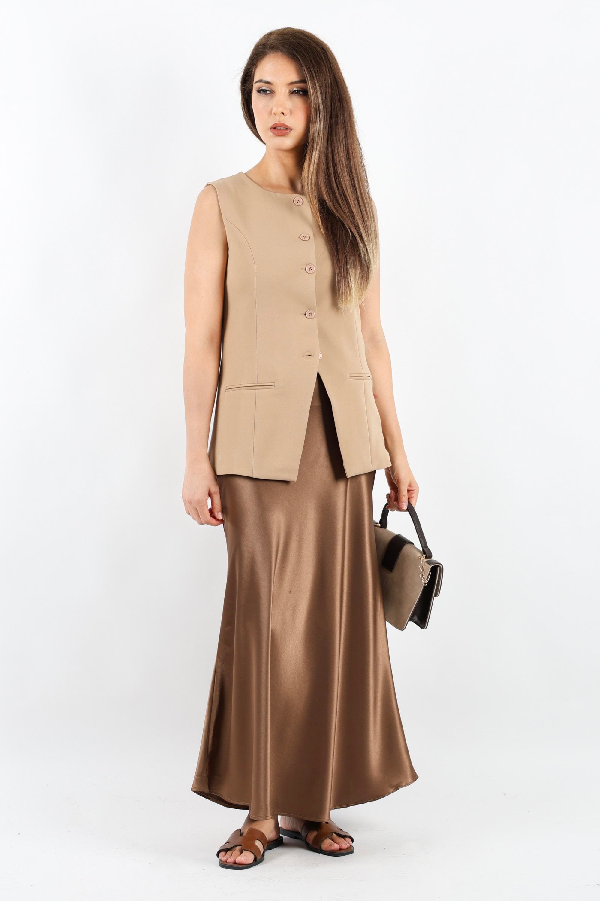 Kadın Finery Bej Yelek