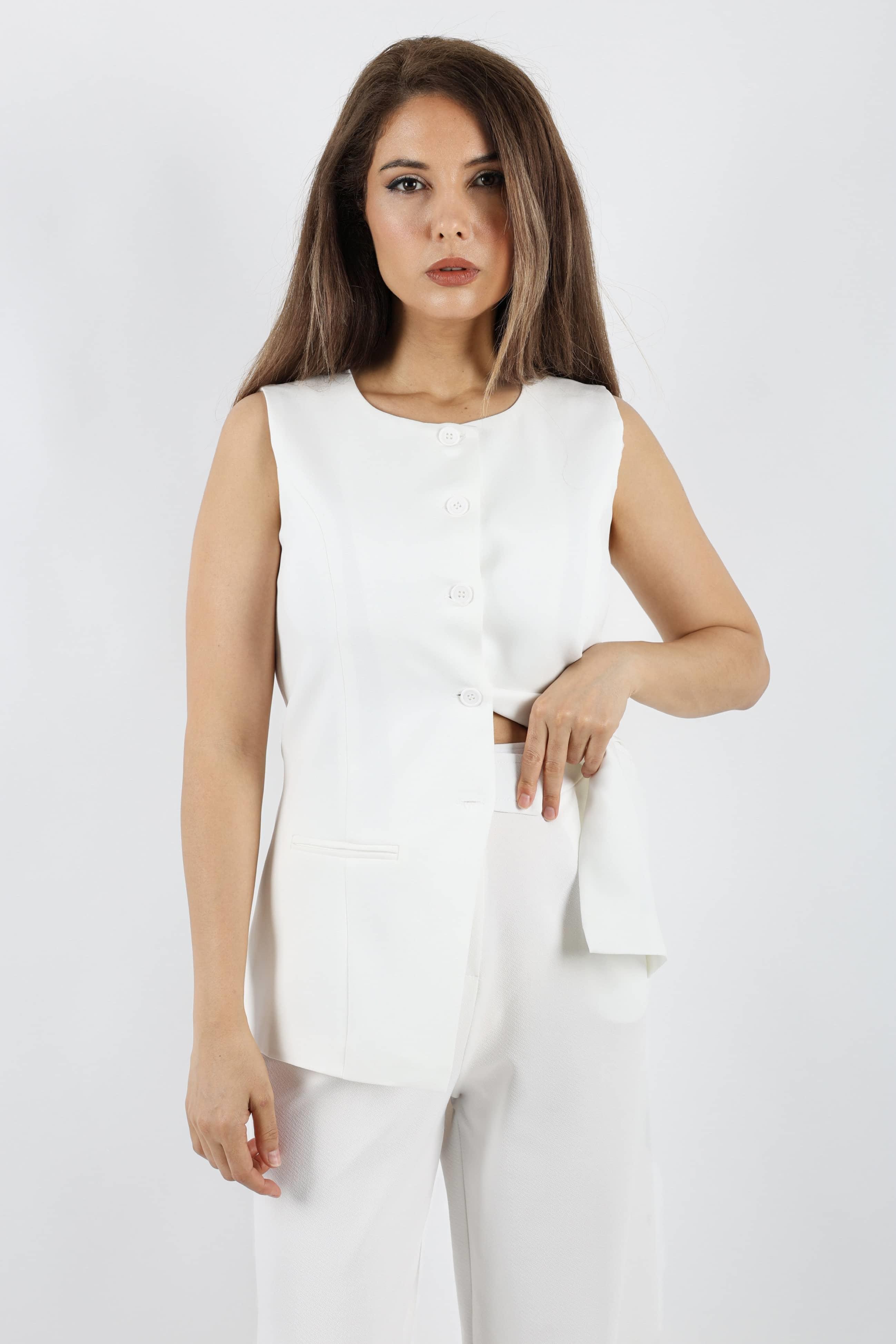 Kadın Finery Ekru Yelek