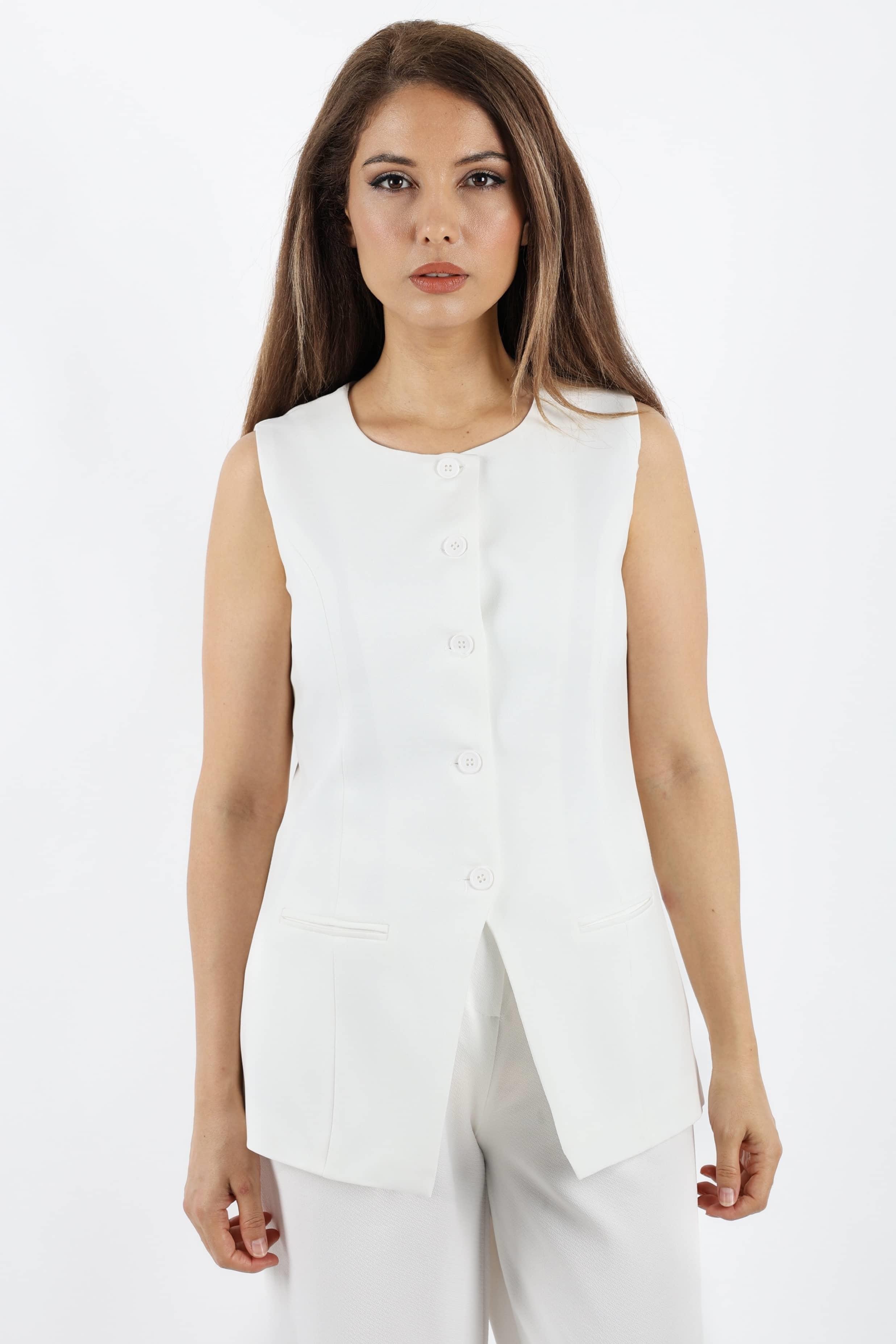 Kadın Finery Ekru Yelek