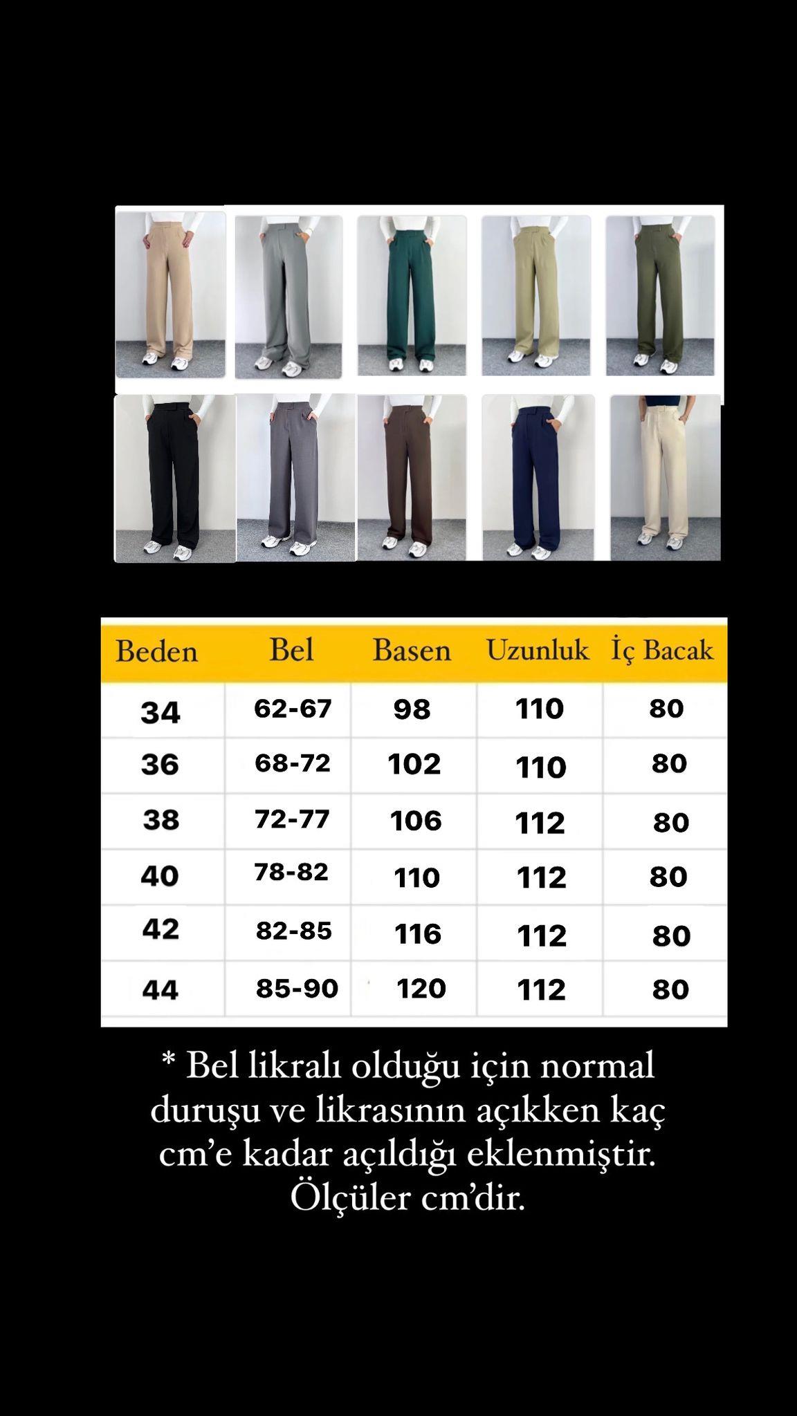 Line Kadın Likralı Cırt Kapama Pembe Palazzo Pantolon