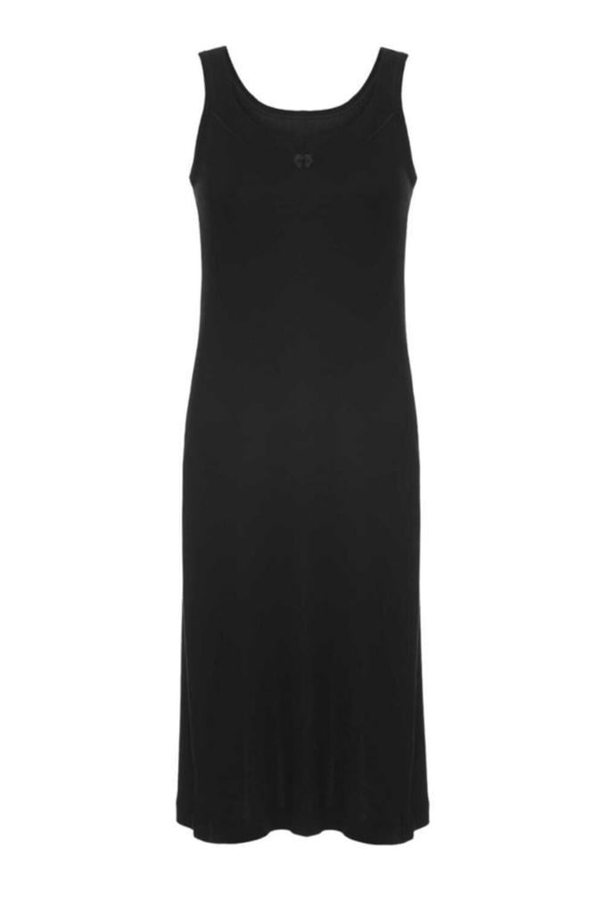 Prive Premium %100 Pamuk Comfort Siyah Midi İç Elbise Astar