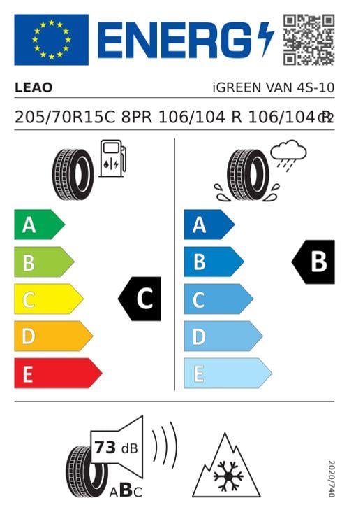 Leao 205/70r15c 8pr 106/104r  igreen van 4s Kamyonet 4 mevsim 2025APOLLOLeao221033901-25