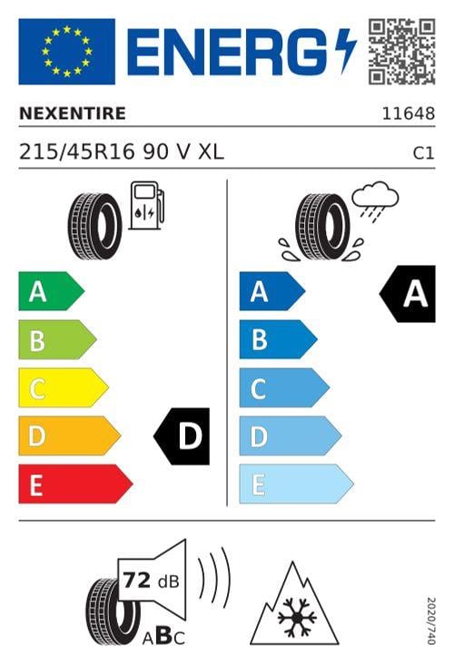 Nexen 215/45r16 90v xl n blue 4season 2 Oto 4 mevsim 2025APOLLONexenNX11648-25