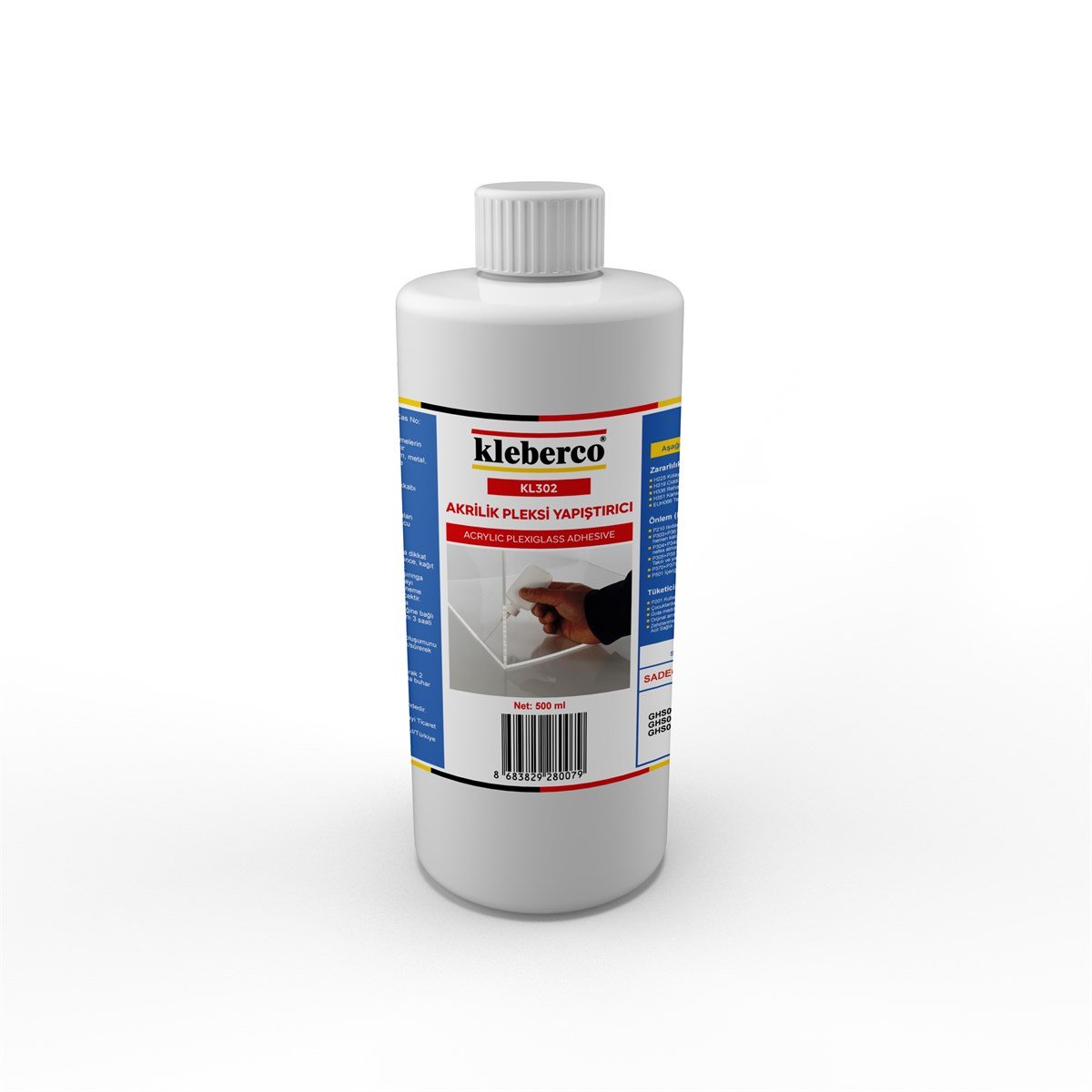Kleberco KL302 Akrilik/Pleksi Yapıştırıcı, Kloroform İçermez