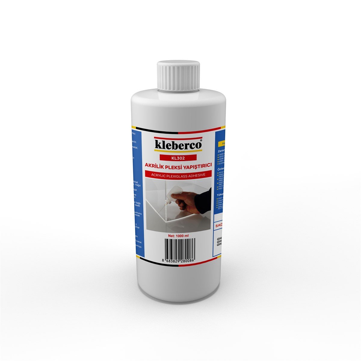 Kleberco KL302 Akrilik/Pleksi Yapıştırıcı, Kloroform İçermez