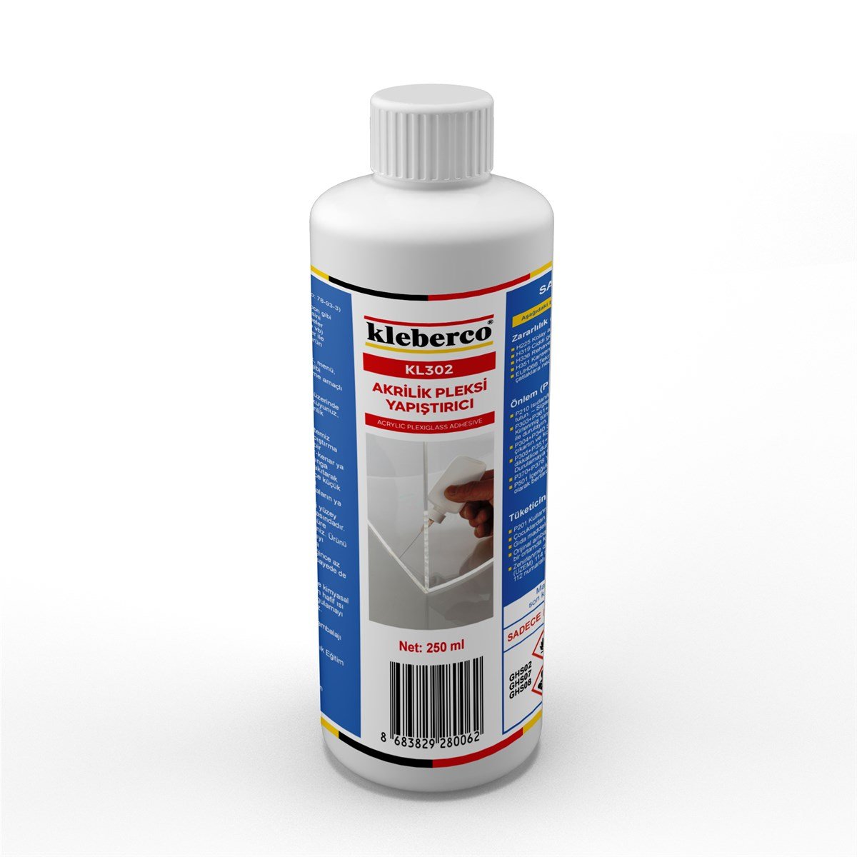 Kleberco KL302 Akrilik/Pleksi Yapıştırıcı, Kloroform İçermez
