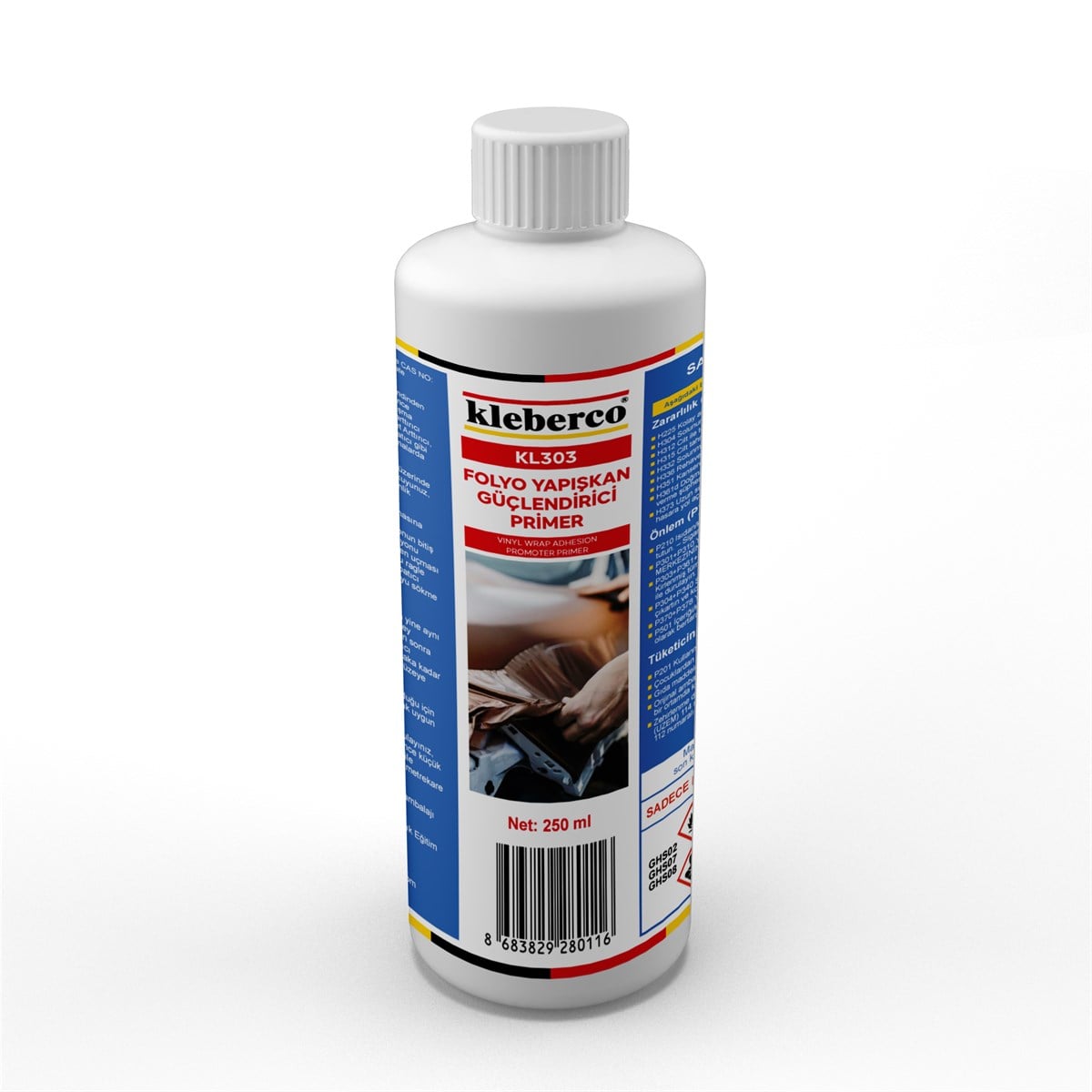 Kleberco KL303 Folyo Yapışkan Güçlendirici Primer, Yapışma Arttırıcı Yüzey Hazırlama Sıvısı, Kanal İlacı, Adhesion Promoter