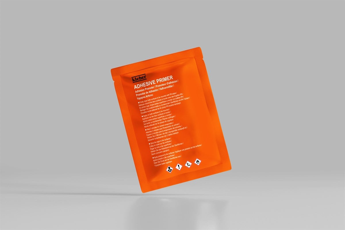 Kleberco KL303 Primer Mendil, Folyo Kenar Kapama, Araç Kaplama ve Reklam Folyosu Yapışma Arttırıcı Yüzey Hazırlama Sıvısı, Kanal İlacı, Adhesive Promoter