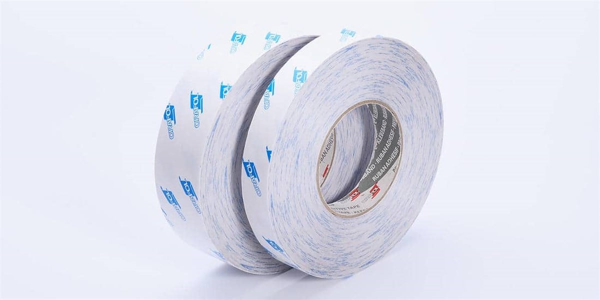 Orafol Orabond 1392TM Beyaz Renk, Çift Taraflı PVC Bant, Laminasyon Bandı 0,26mm