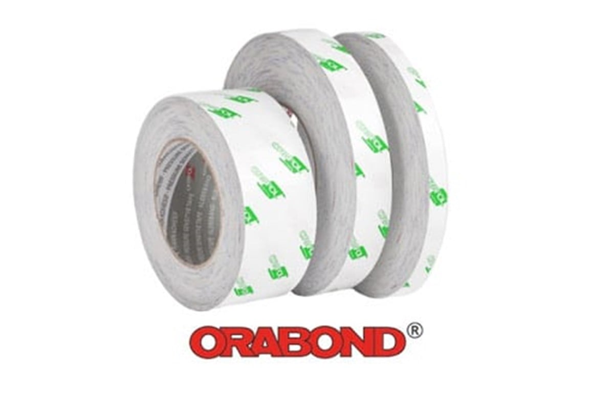 Orafol Orabond 3331TG Beyaz Renk, Çift Taraflı PVC Bant, Laminasyon Bandı 0,23mm