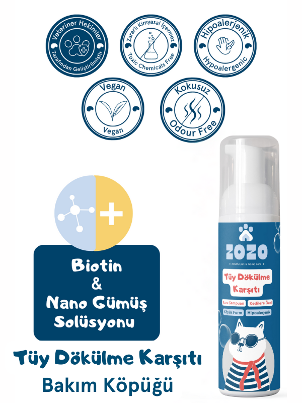 DÖKÜLME KARŞITI KÖPÜK - KEDİLERE ÖZEL
