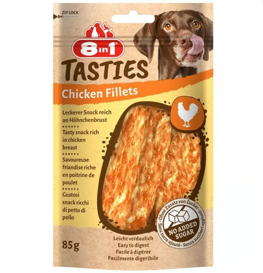 8in1 Tasties Chicken Fillets Tavuk Fileto Köpek Ödülü 85 Gr
