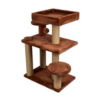 Dubex 56x83x91 cm Kedi Oyun Evi ve Tırmalama Platformu Tarçın