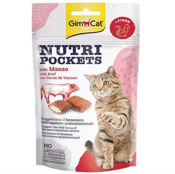 Gimcat Nutripockets Kedi Ödülü Biftekli Malt 60Gr