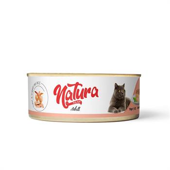 Natura Ton Balığı & Karides, Jöle İçinde Pirinçli Kedi Konservesi 70Gr