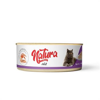 Natura Ton Balığı&Yengeç, Et Suyu İçinde Pirinçli Kedi Konservesi 70Gr