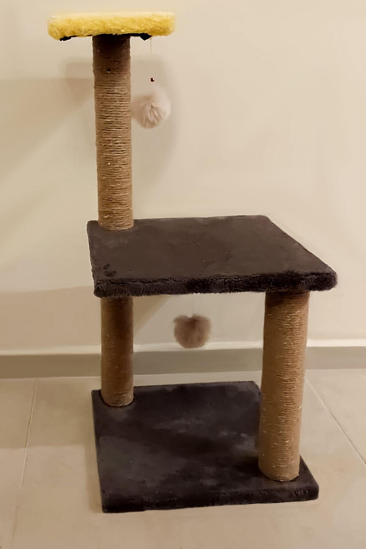 Patiderm Katlı Kedi Tırmalama Tahtası 80cm - Gri