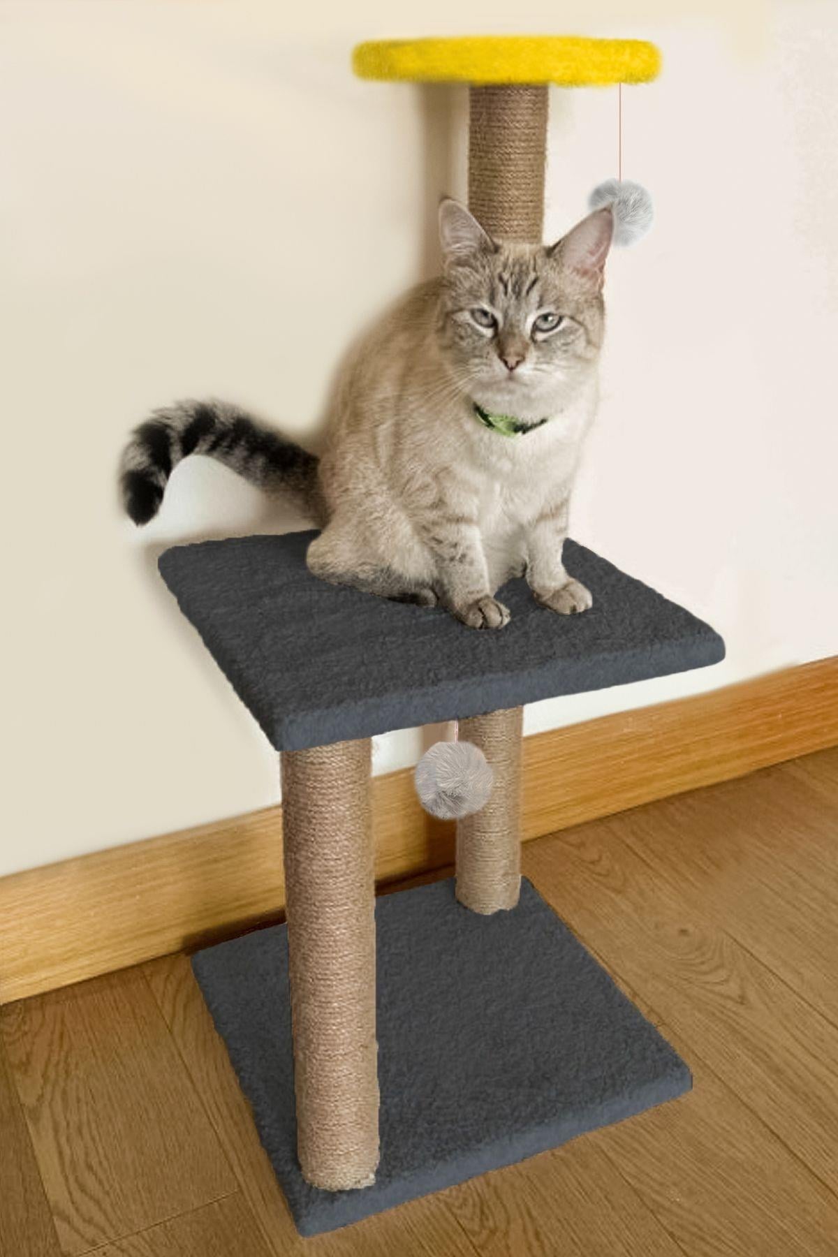 Patiderm Katlı Kedi Tırmalama Tahtası 80cm - Gri
