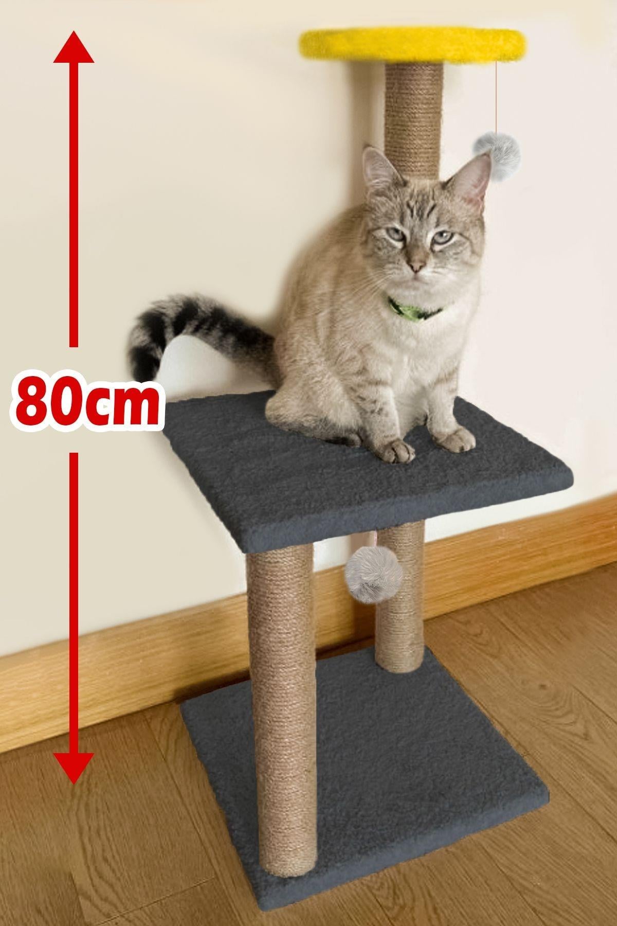 Patiderm Katlı Kedi Tırmalama Tahtası 80cm - Gri
