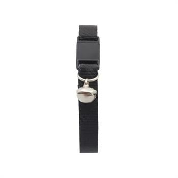 PetTagArt Güvenlik Kilitli  Ayarlanabilir Siyah Kedi Boyun Tasması 22-30 cm