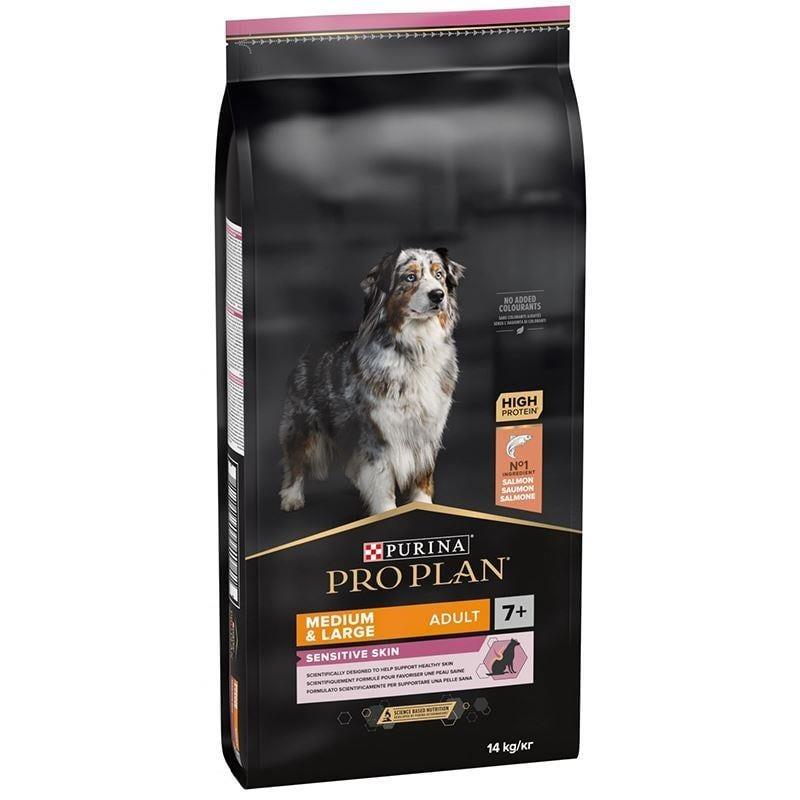 Pro Plan Medium Large Senior Sensitive Skin Somonlu ve Pirinçli Orta ve Büyük Irk Yaşlı Köpek Maması 14 Kg