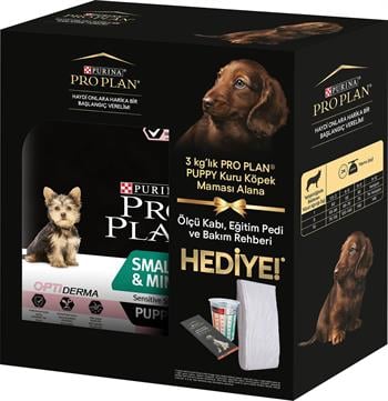 Pro Plan Yavru Köpek Başlangıç Seti ( 3 Kg Yavru küçük ve Mini Irk Köpek Maması Ölçü Kabı, Eğitim Pedi ve Bakım Rehberi hediyeli )