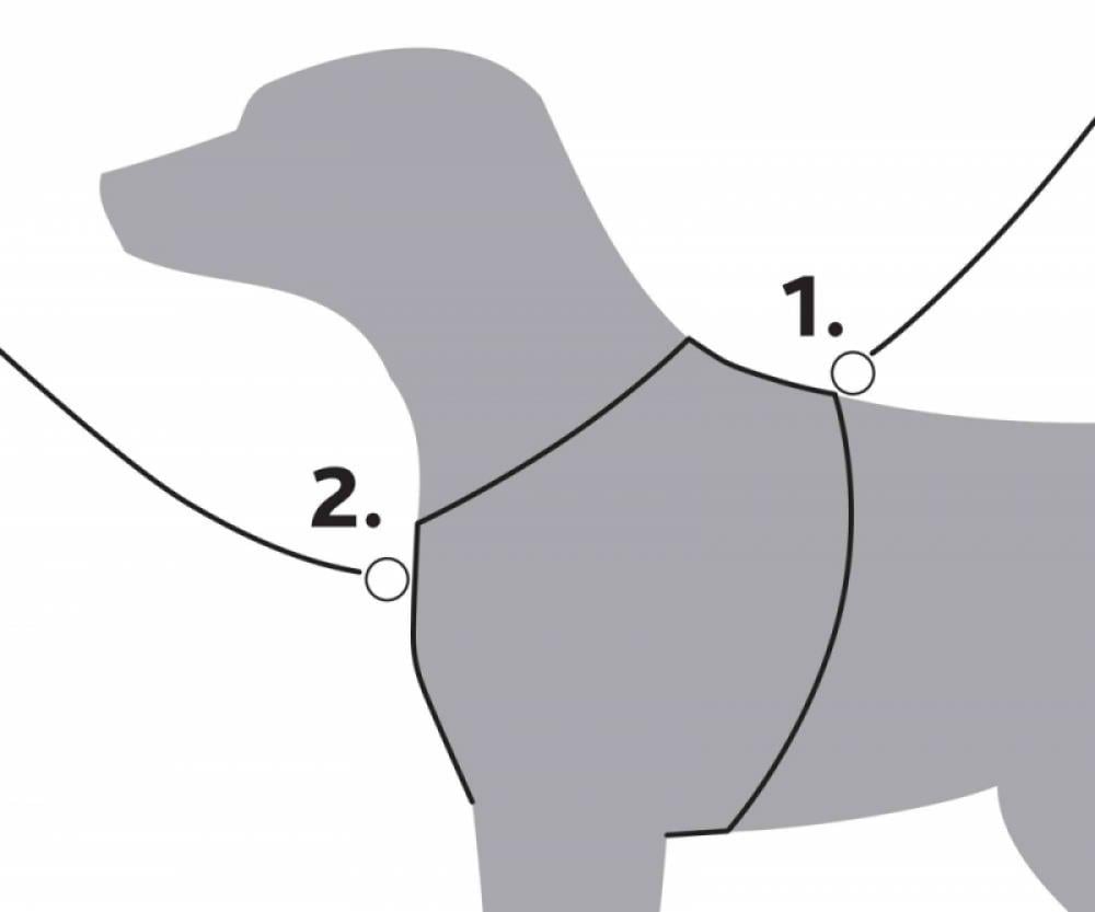 Trixie Köpek Premium Göğüs Tasması XL-XXL 95-120cm 25mm Gri