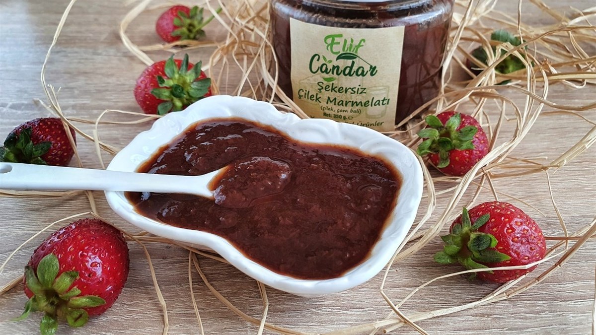 Şekersiz Çilek Marmelatı(330gr)