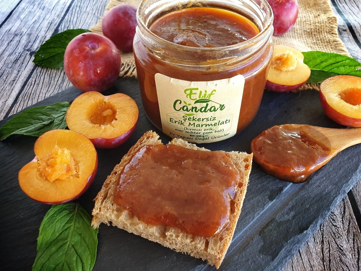 Şekersiz Erik Marmelatı (350gr)