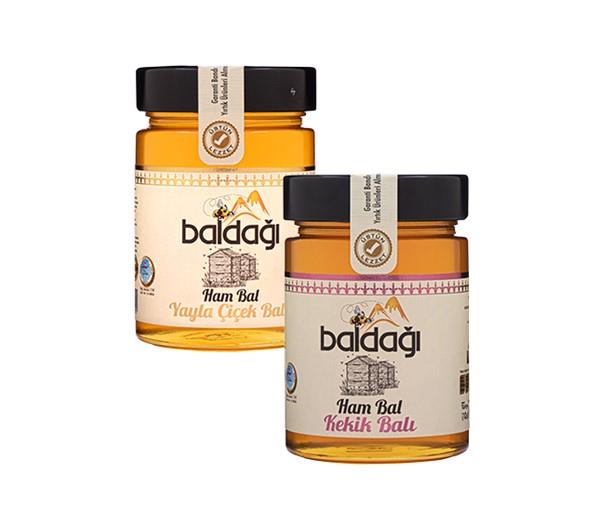 Baldağı Yayla+Kekik Balı (Ham Bal) 450g 2'li Paket