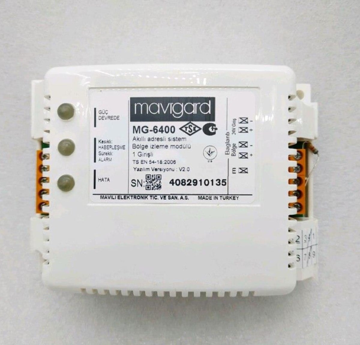 MAXLOGIC MG-6400 BÖLGE İZLEME MODÜLÜ MAVİGARD | Ase Burada