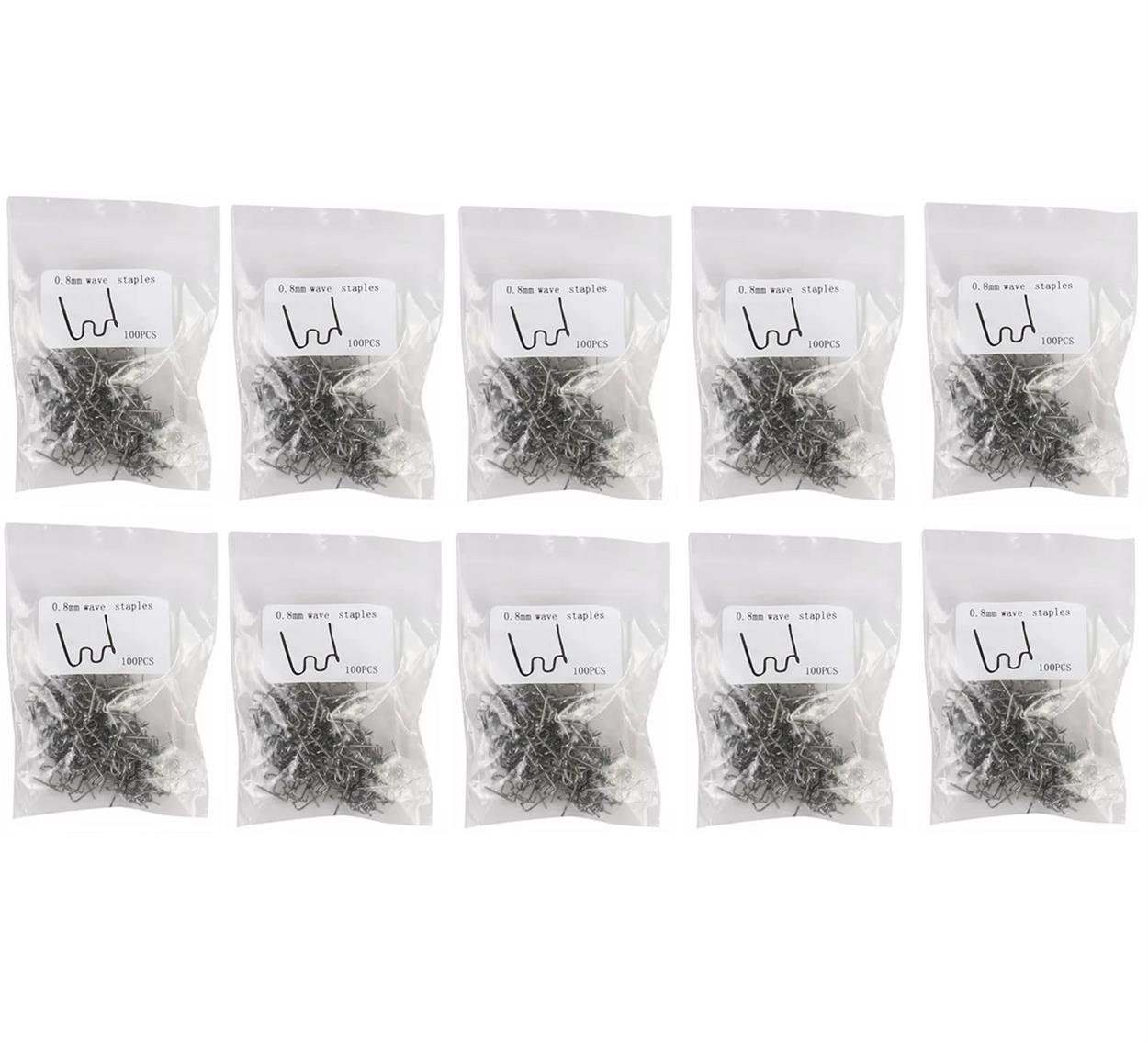 1000 Adet 0,8mm Dalgalı Tip Plastik Kaynak Zımba Teli