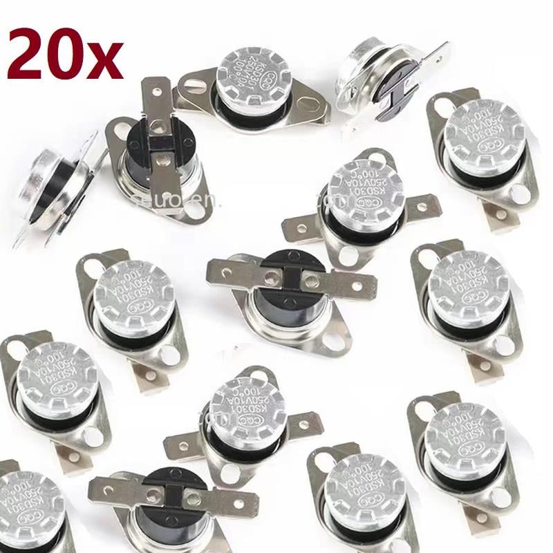 20 Adet KSD302 70C 16A Limit Termostat 