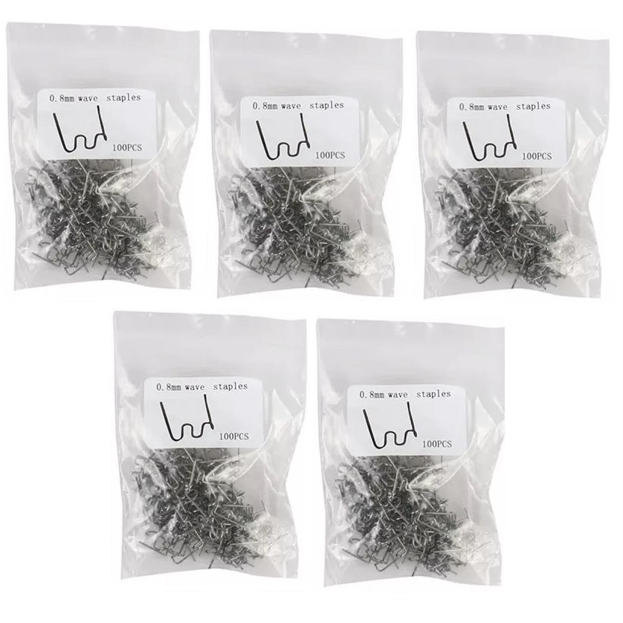 500 Adet 0,8mm Dalgalı Tip Plastik Kaynak Zımba Teli