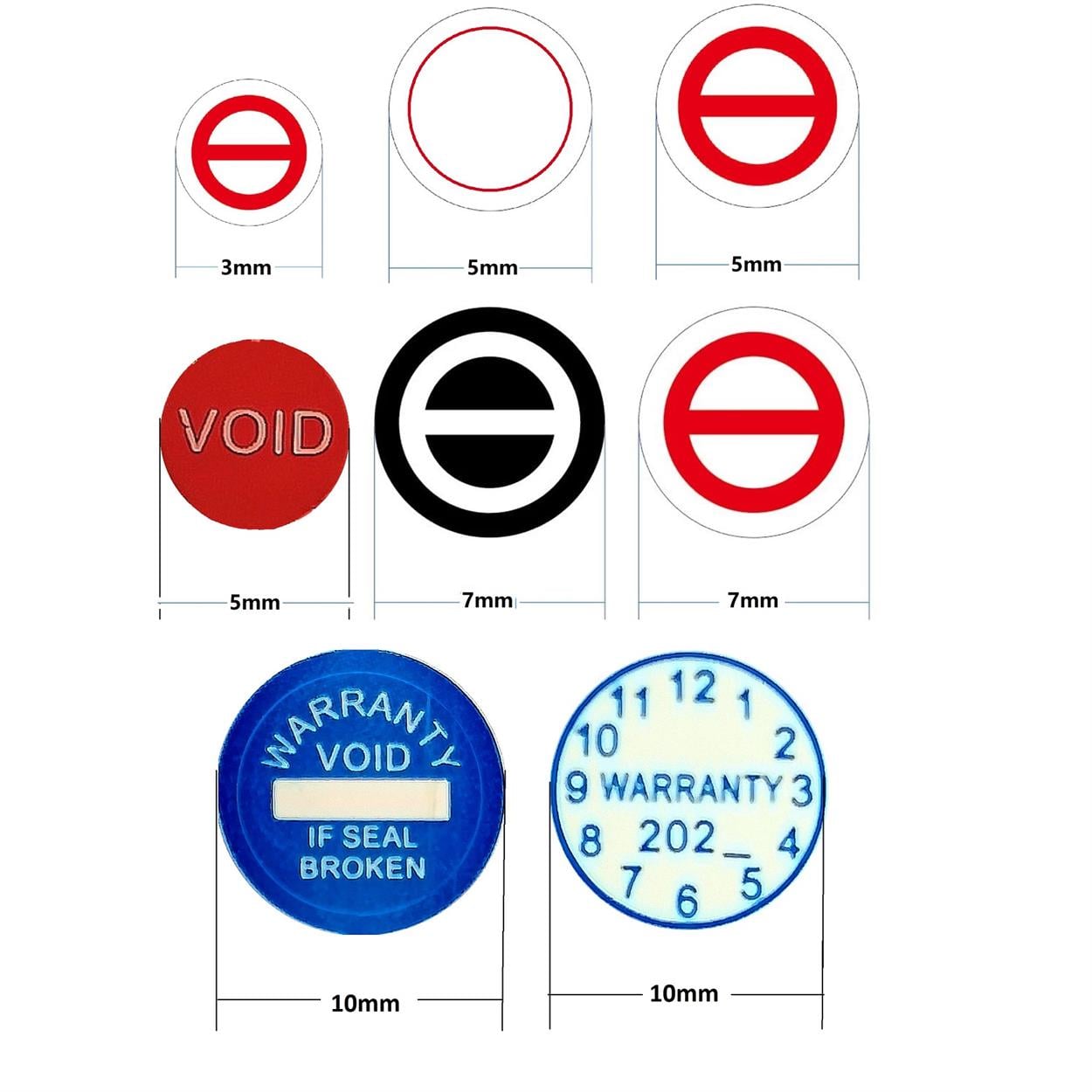 800 Adet Set 3-10mm Vida,Tarih,Garanti Etiketi Seti