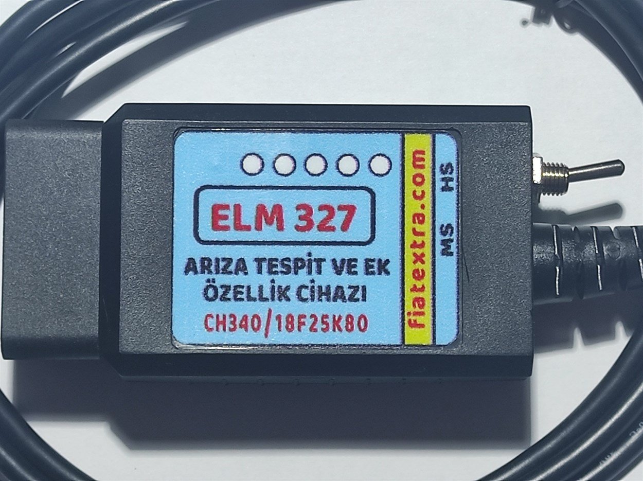 ELM327 Arıza Tespit ve Ek Özellik Kablosu (18F25K80)