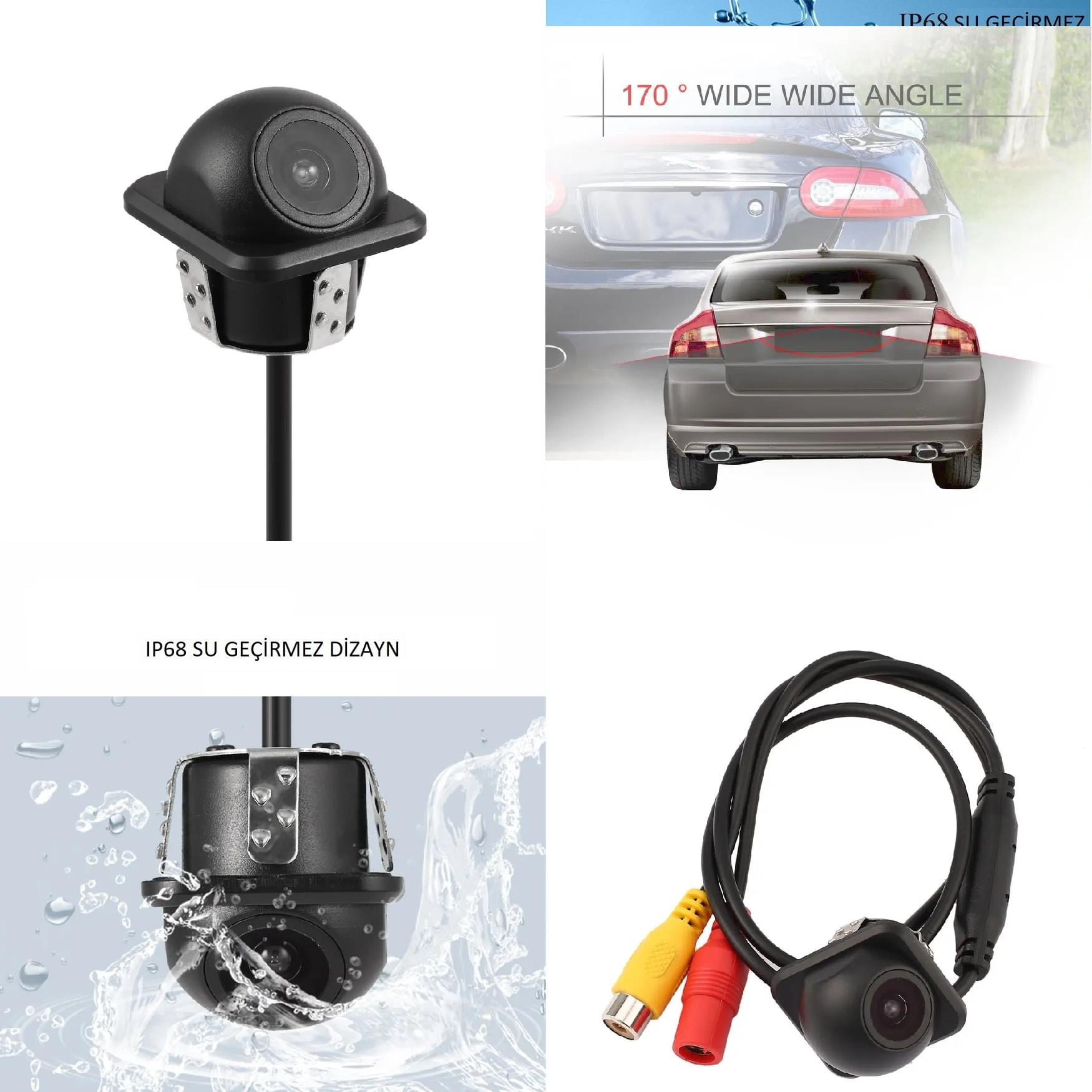 FIATEXTRA Geniş Açı HD Dinamik Hareketli Çizgili Trajectory Tecnology Arka Görüş Kamerası