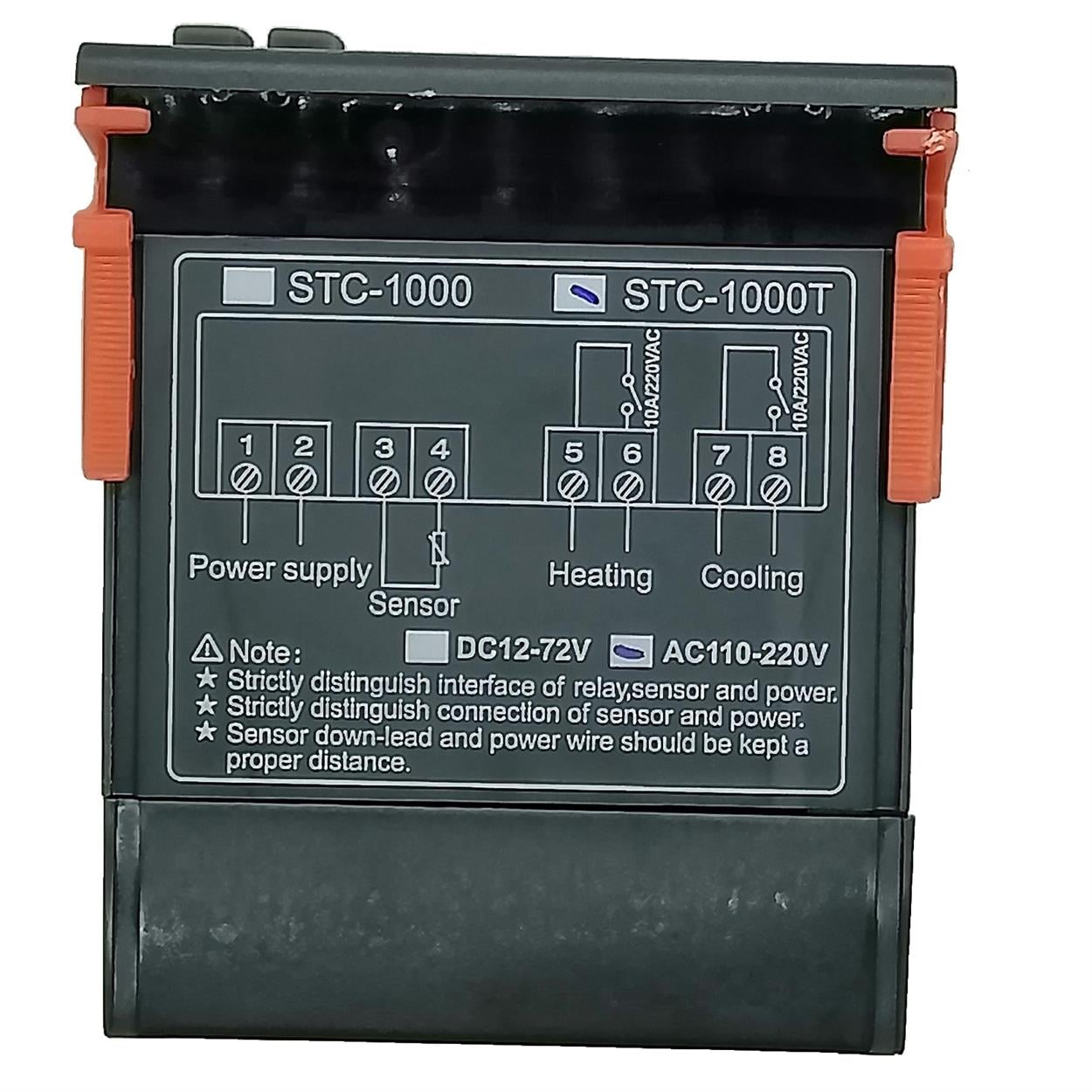 STC-1000T 220V 10A Özel Üretim Dijital Termostat+Yedek Prob