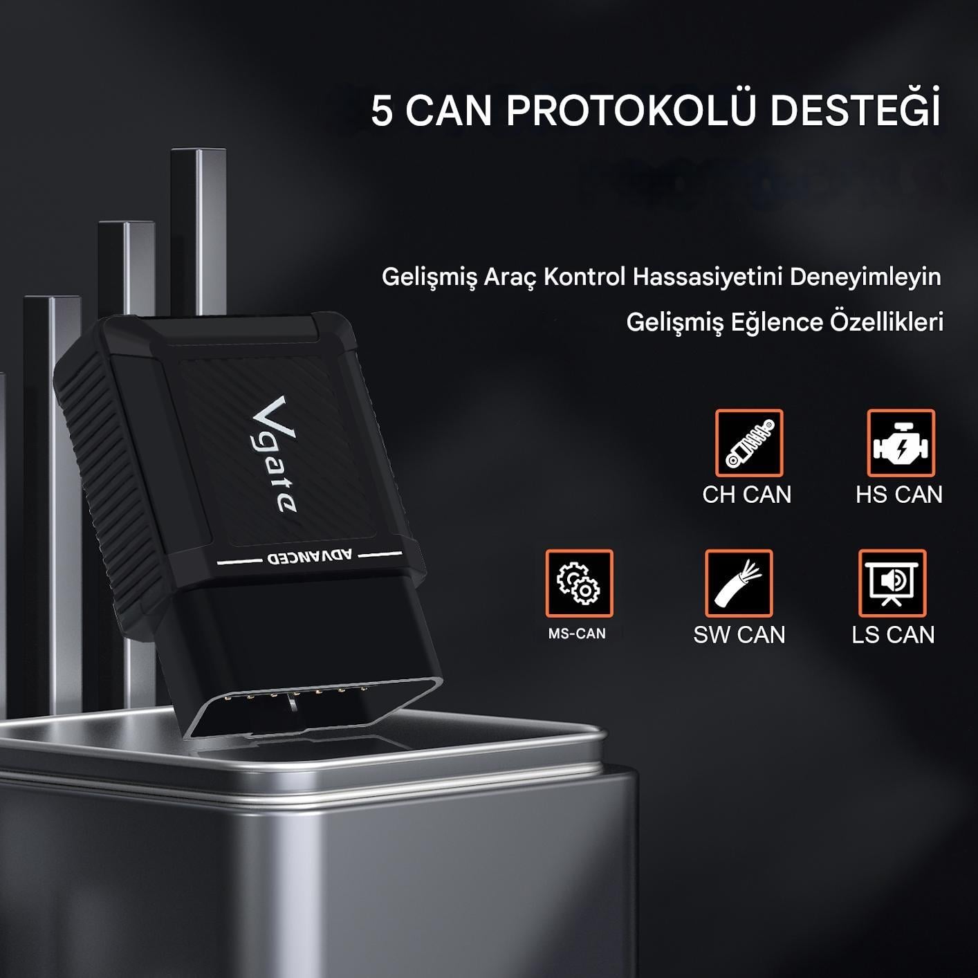 Vlinker MS ELM327 OBD2 Araç Teşhis Cihazı Bluetooth