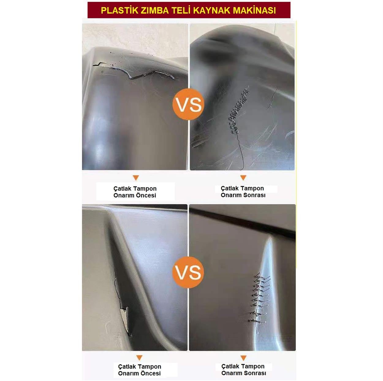 YATE10 500 Adet Set Plastik Kaynak Zımba Teli