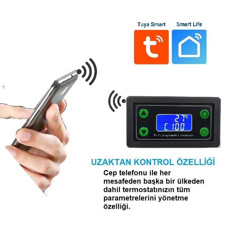Yate10 Smart Wifi DC12/24V 30A Termostat/ Timer