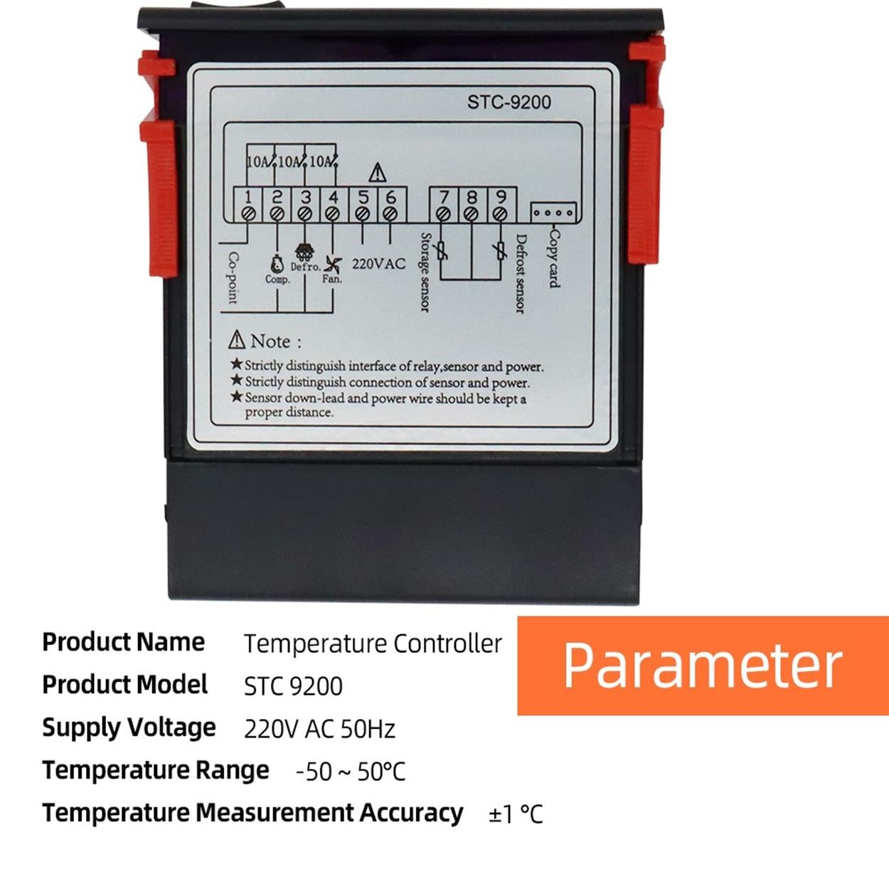 YATE10 STC9200 Dijital Çift Prob Isı Kontrol Termostat