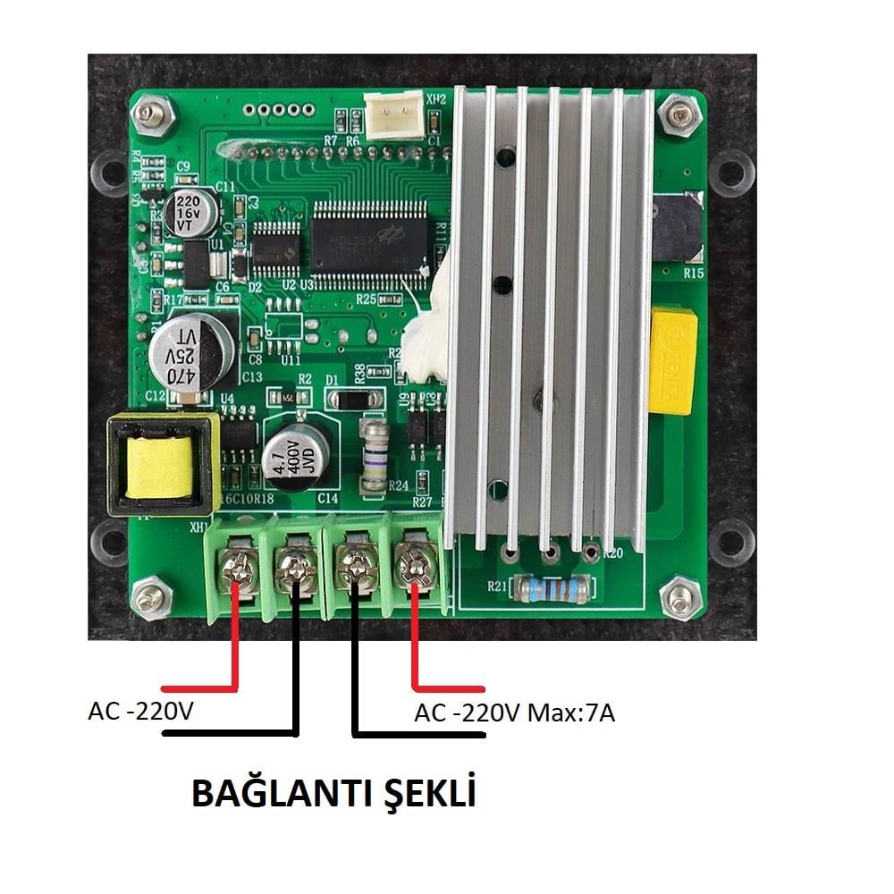 YATE10 W2142-220V/7A PID Kontrollü Termostat