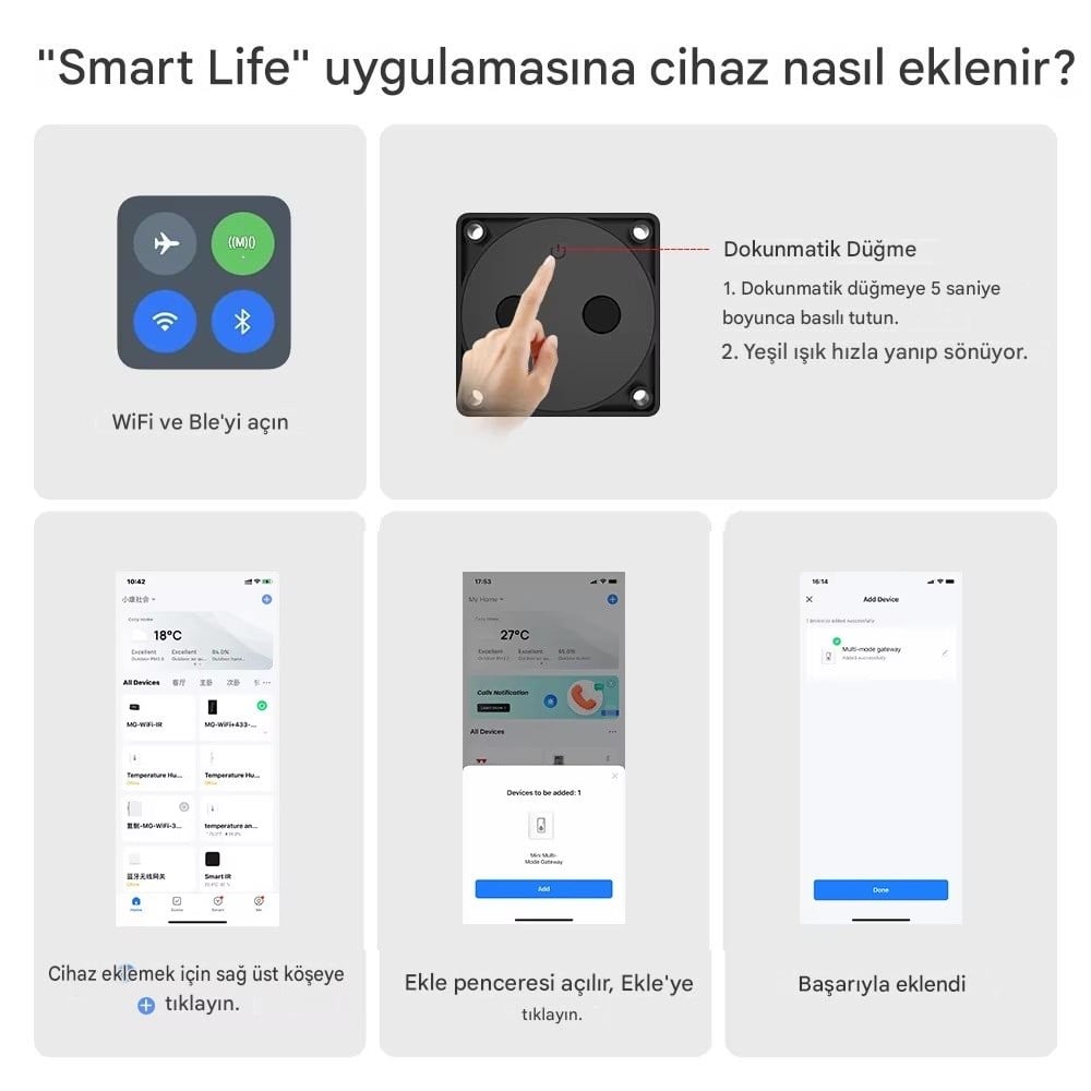 YATE10 WiFi IP65 Su Geçirmez Ultrasonik Akıllı Sıvı Seviye Monitörü Alarm  Özellikli