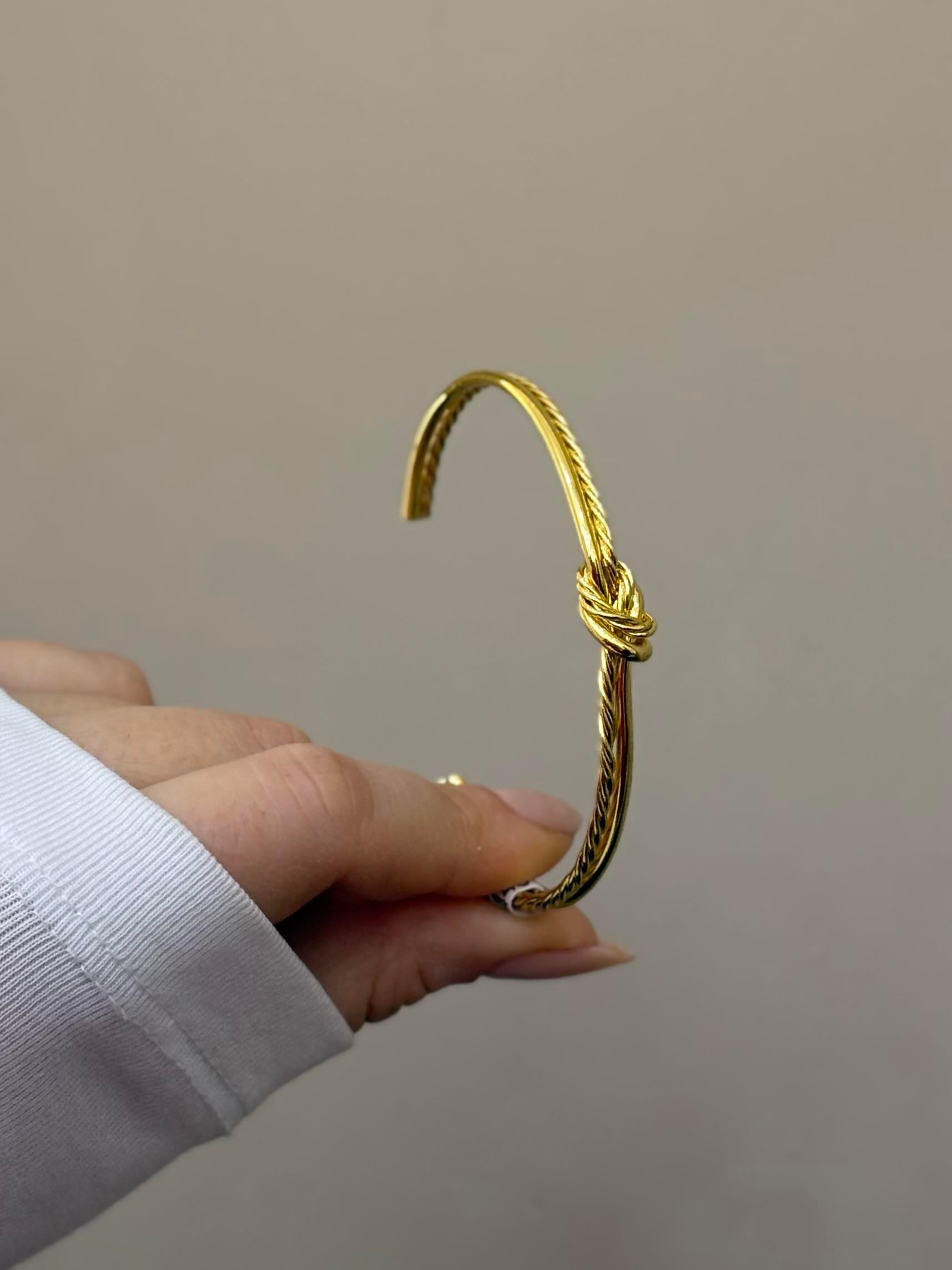 Kelepçe Bileklik Gold Renk