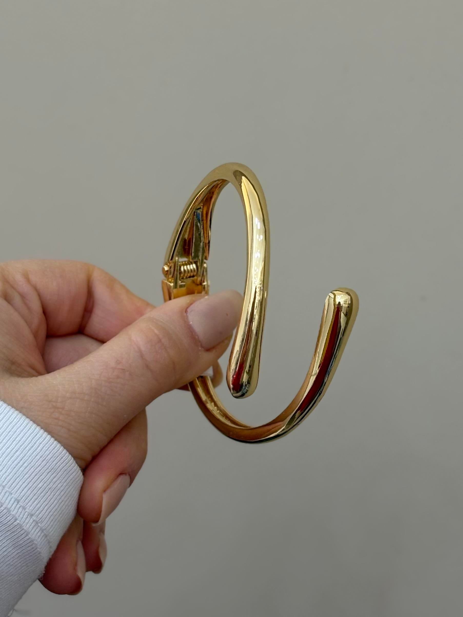 Kelepçe Bileklik Gold Renk