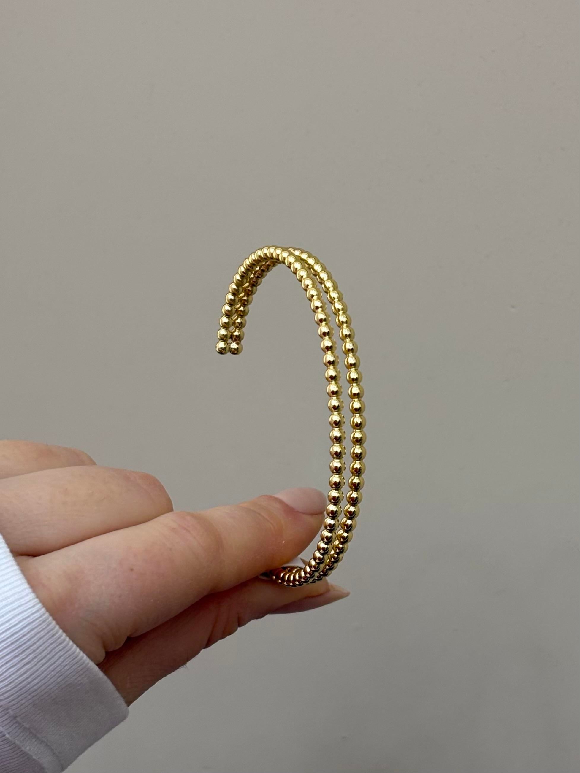 Kelepçe Bileklik Gold Renk