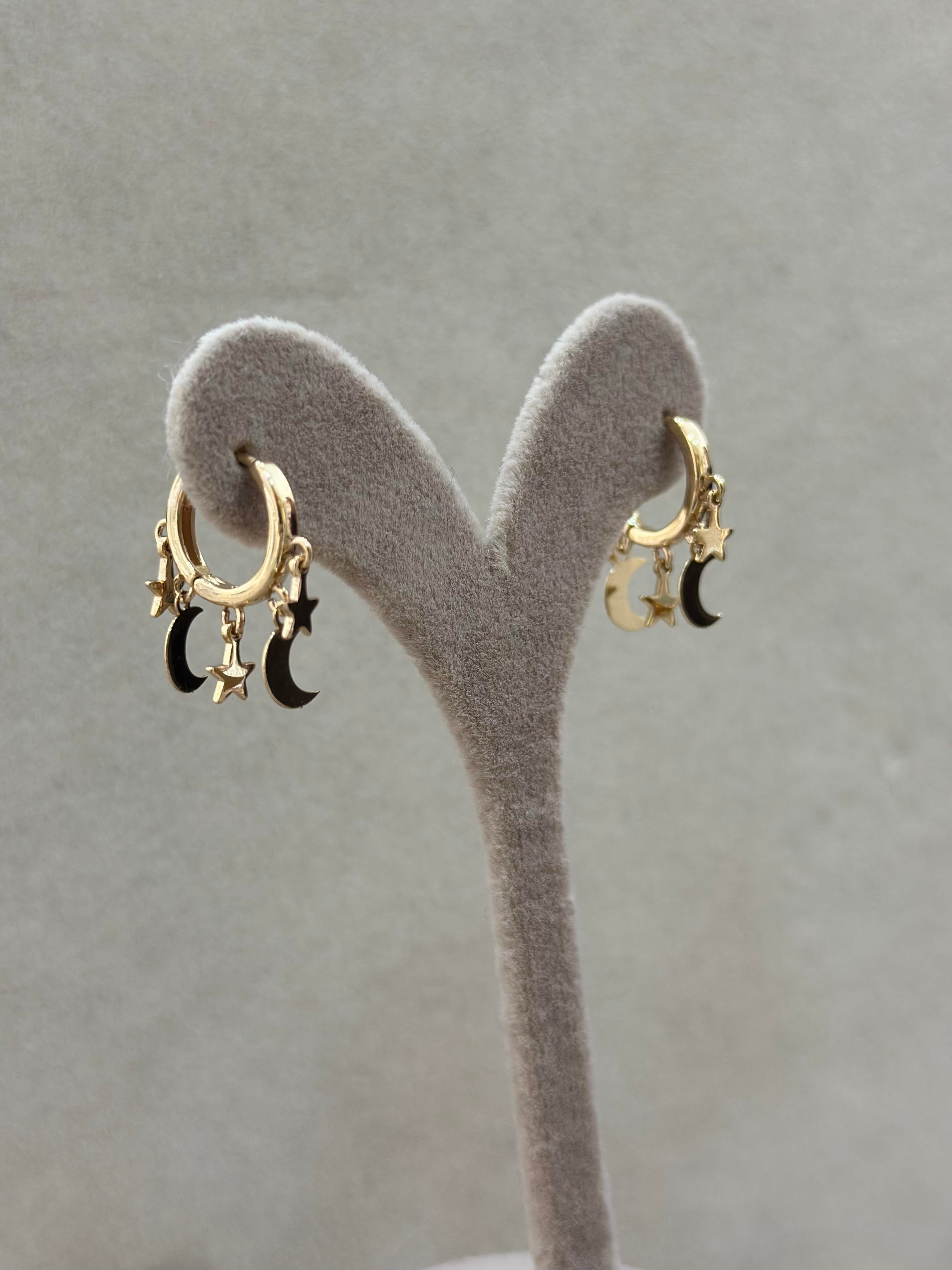 Küpe gold sallantılı