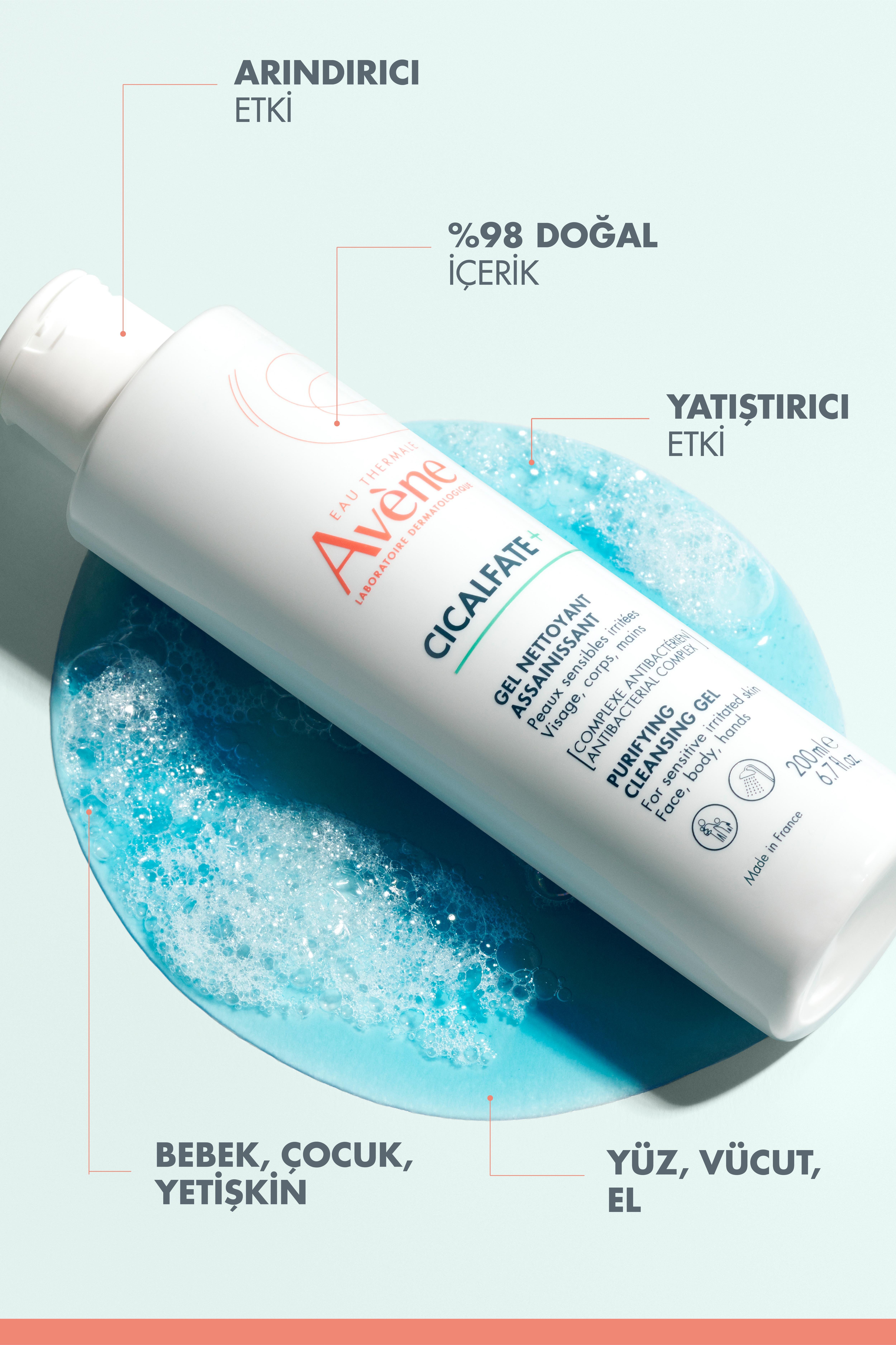 Avene Cicalfate+ Gel Nettoyant Purifiant 200 ml